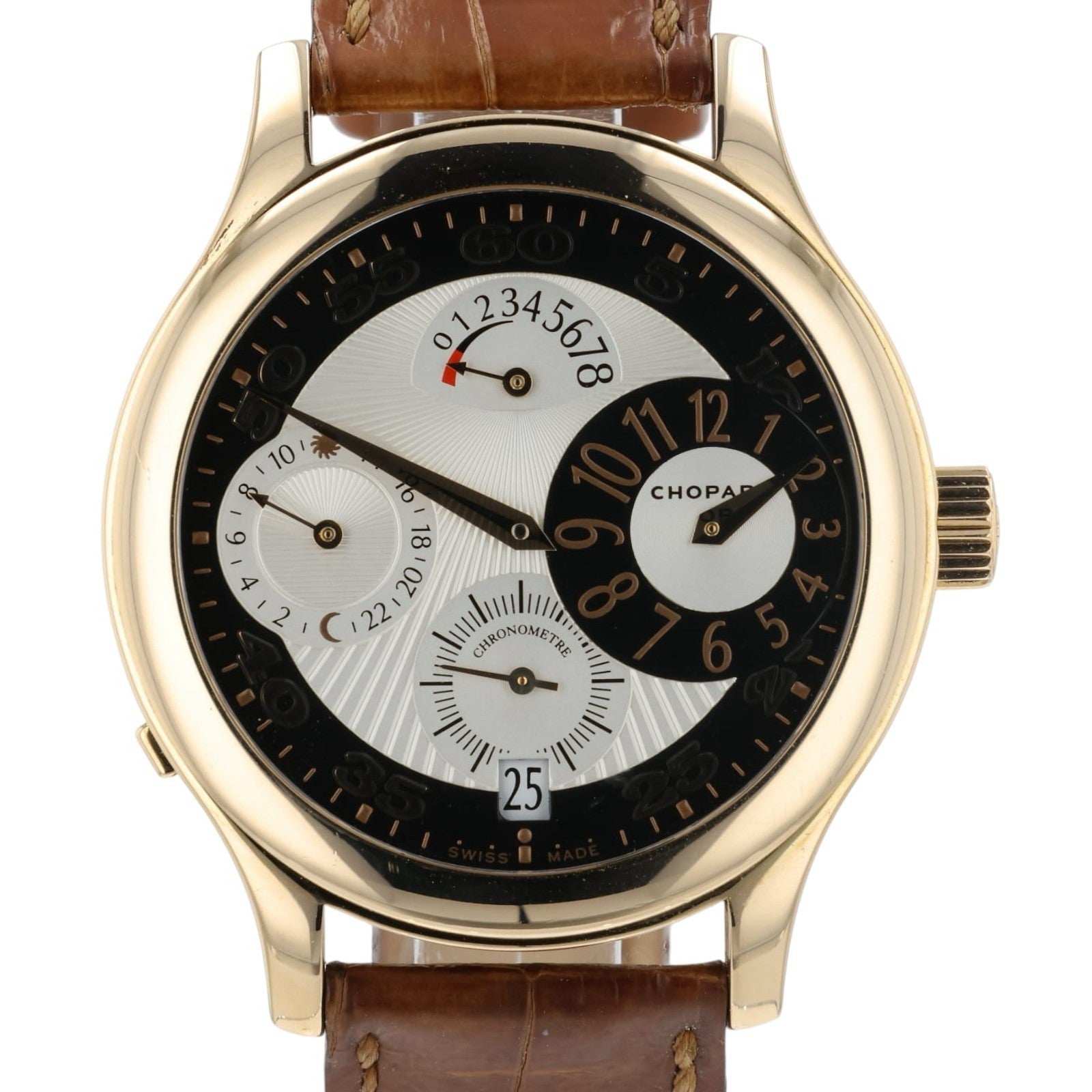 Chopard LUC Silver Dial 18k Yellow Gold 40mm Manual Wind Men’s Watch 17/1874