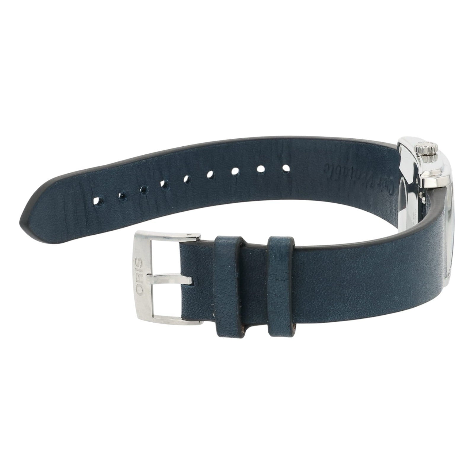 Oris Rectangular Stainless Steel Blue Dial 25x38mm Automatic Men's Watch 7783