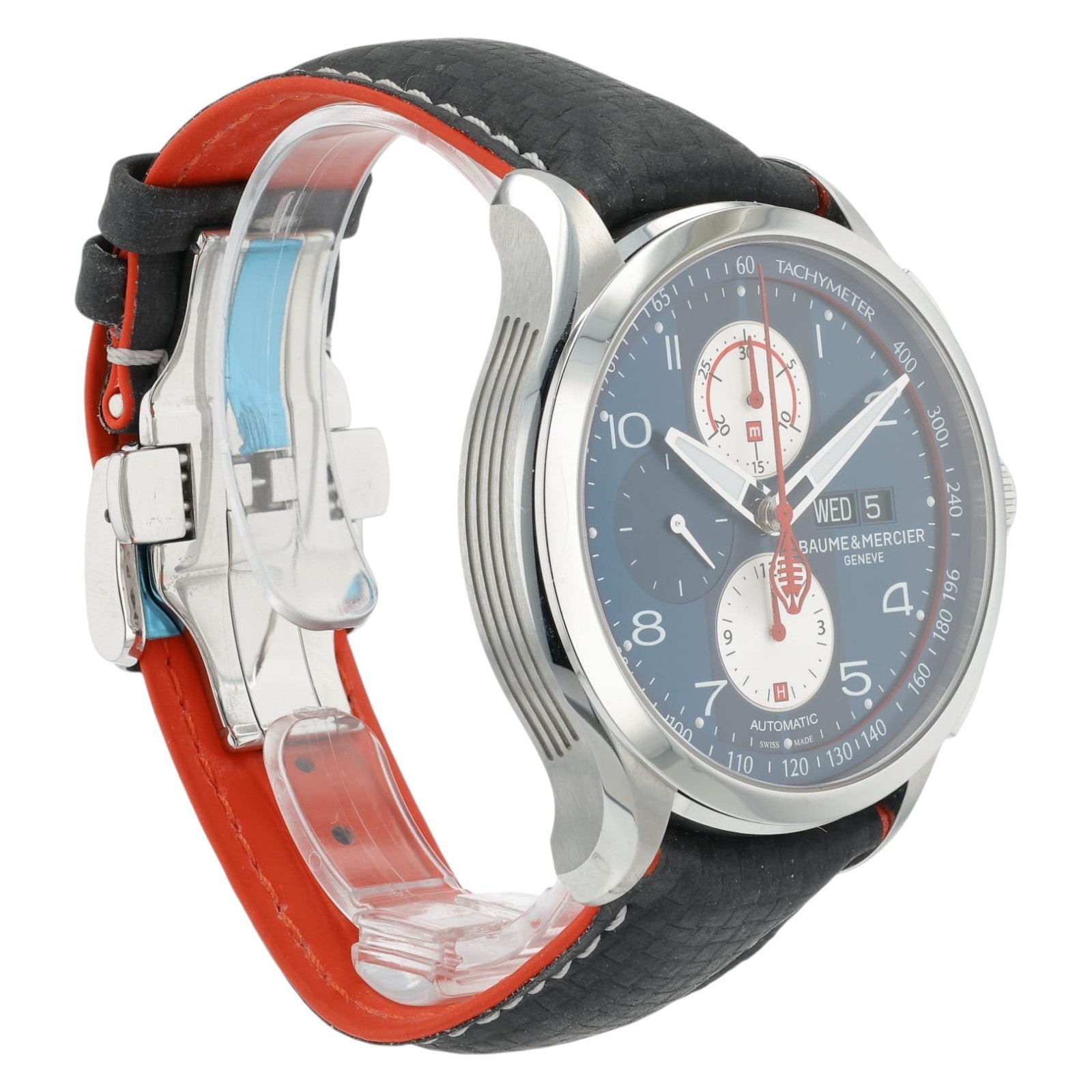 Baume & Mercier Clifton Club Shelby Cobra Black Dial Steel 44mm Auto Mens 65822