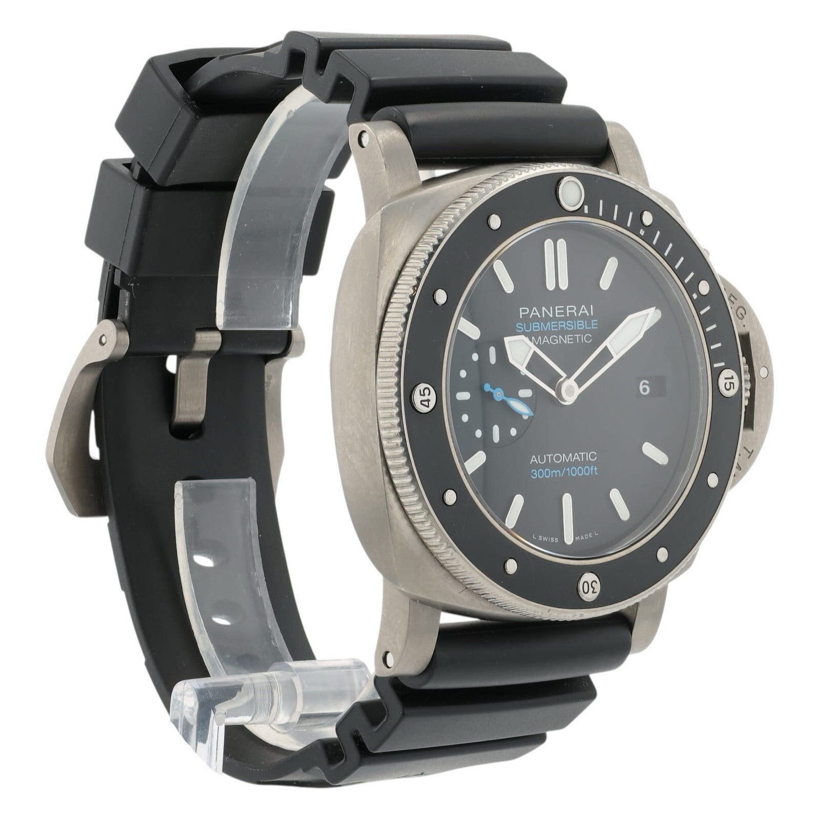 Panerai Submersible Black Dial Titanium 47mm Automatic Men’s Watch PAM01389