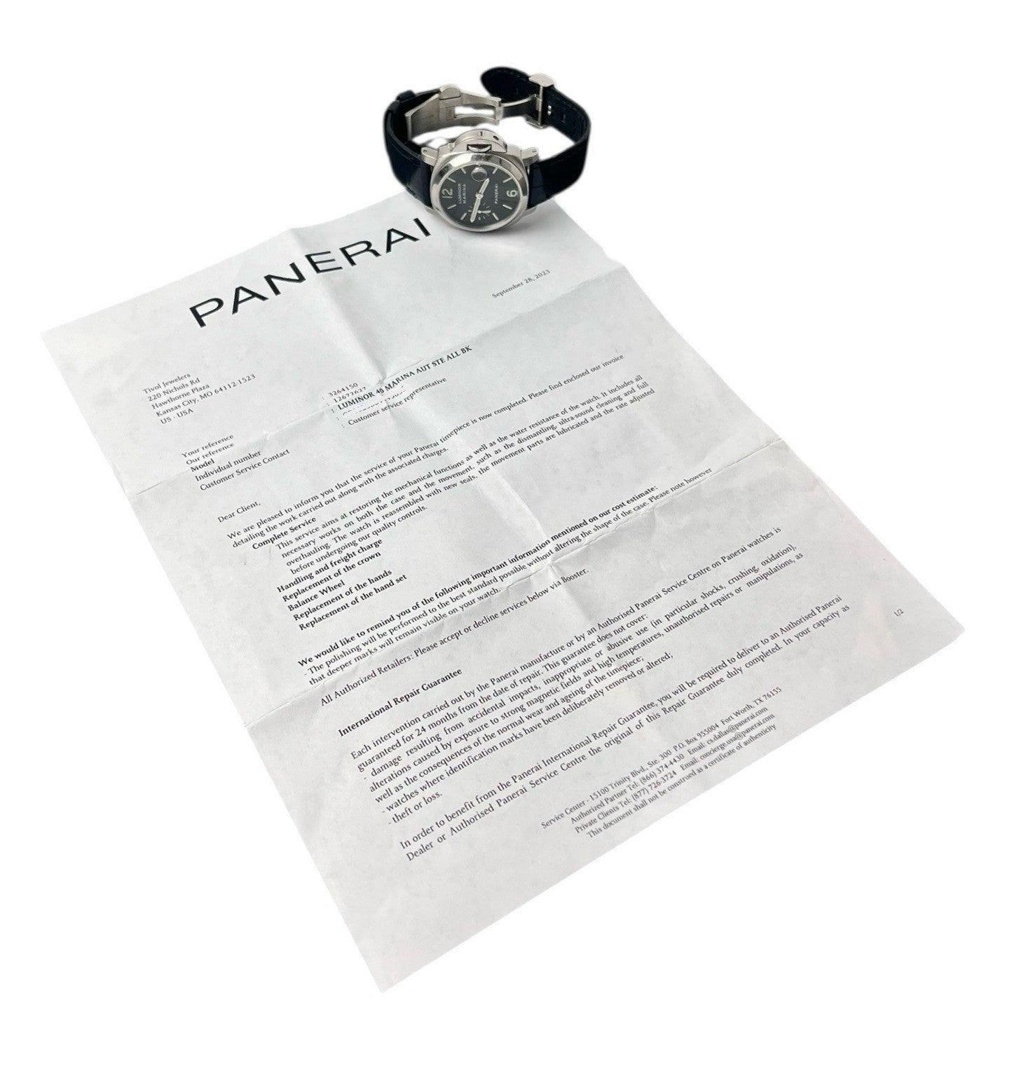 Panerai Luminor Marina Stainless Steel Black Dial 40mm Automatic Men’s PAM00048