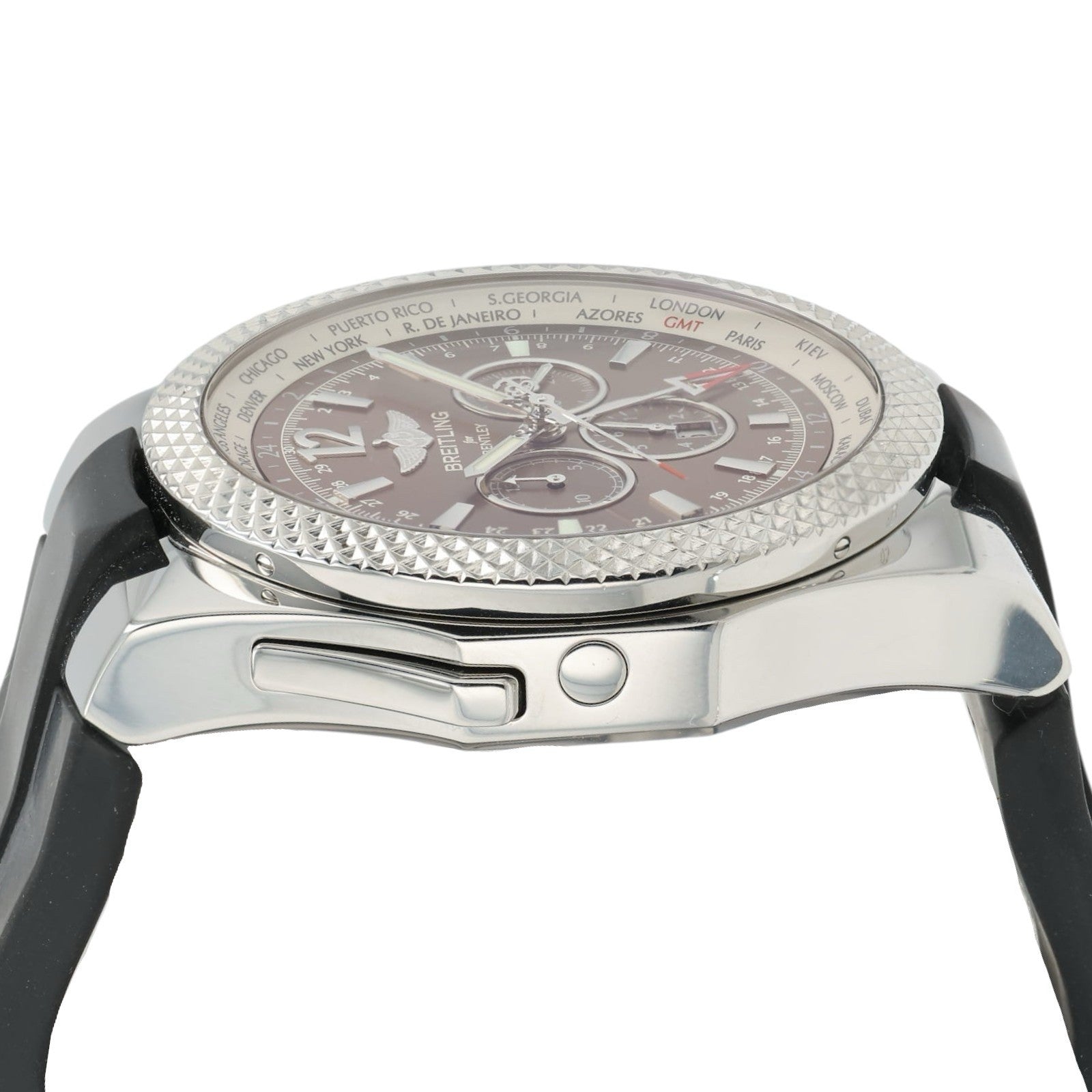 Breitling Bentley GMT Brown Dial Stainless Steel 49mm Automatic Mens A47362