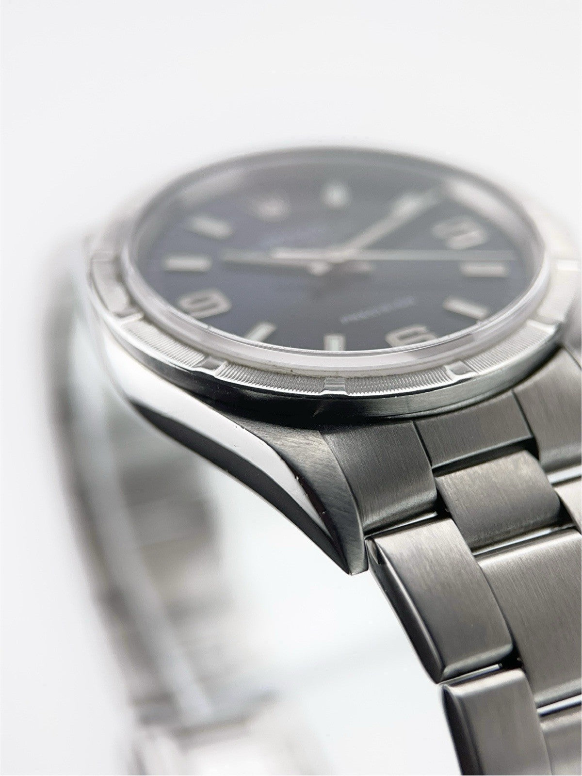 Rolex Air King Stainless Steel Blue Dial 34mm Automatic Men's Watch 14010M