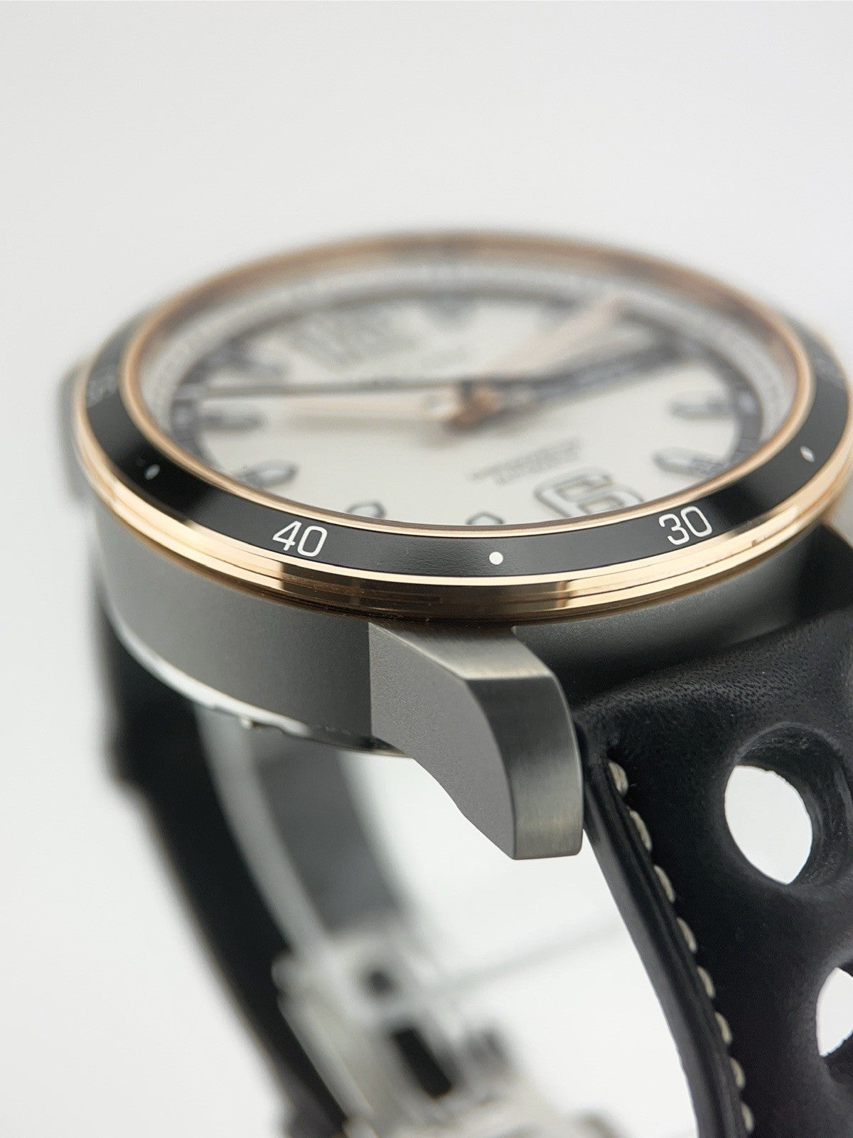Chopard Grand Prix Titanium 18k Rose Gold Grey Dial 44mm Auto Watch 168568-9001