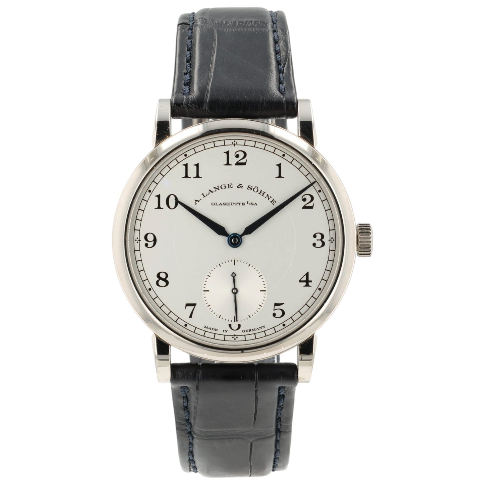 A Lange and Sohne 1815 White Dial 18k White Gold 38mm Manual Mens Watch 235.026