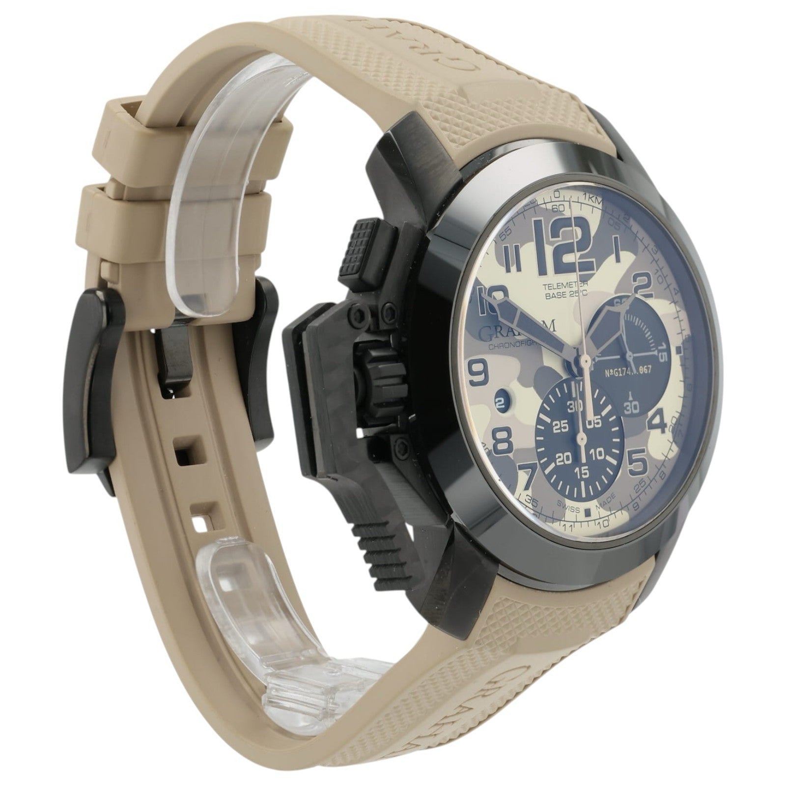 Graham Chronofighter Beige Camouflage Dial Steel 47mm Automatic Men’s GR2FFDX