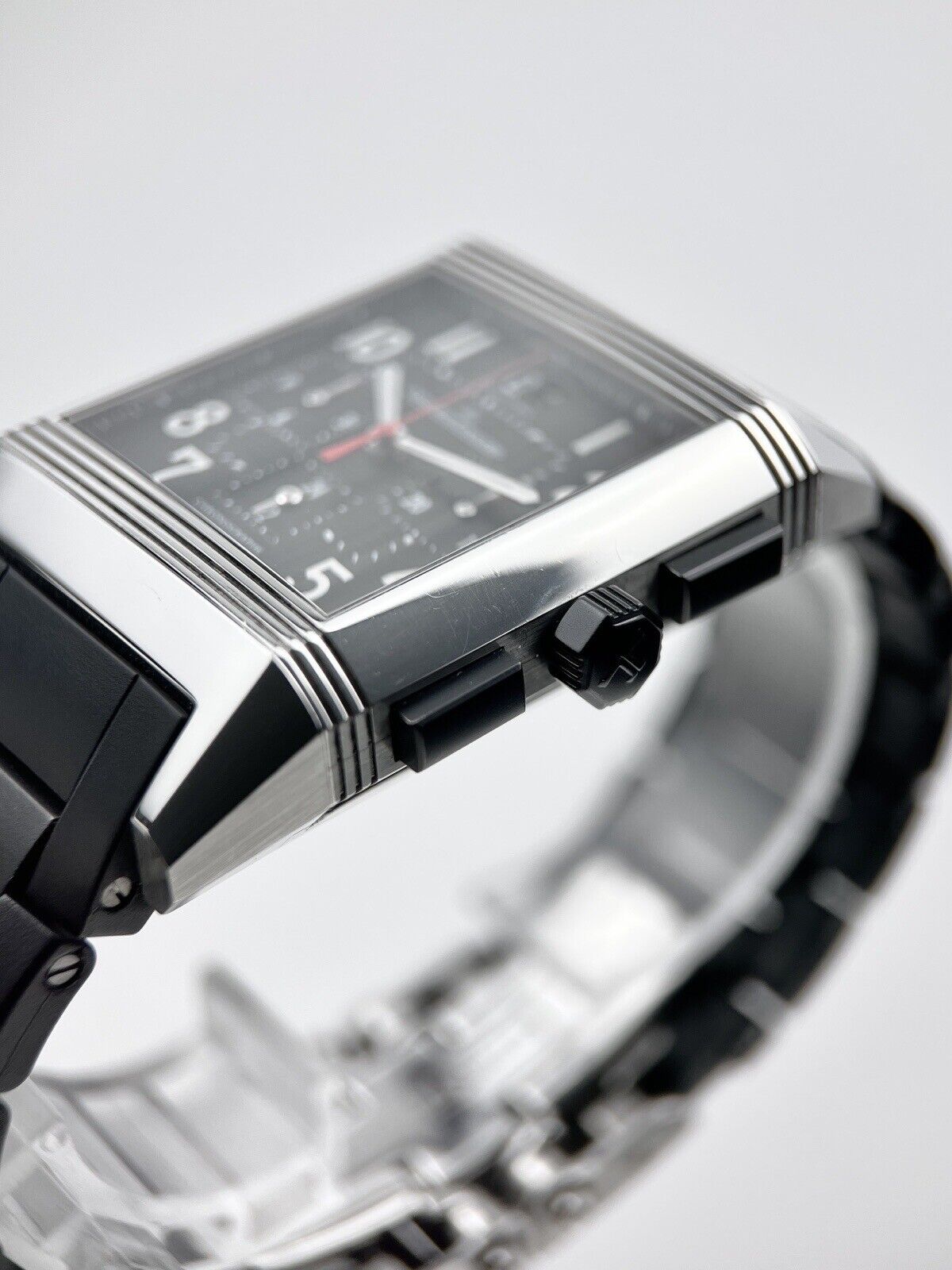 Jaeger LeCoultre Reverso Squadra Automatic Ref-230.8.45 Black Dial Men’s Watch