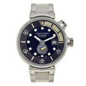 Louis Vuitton Tambour Diving Date Q1031 SS Automatic Black Dial 44mm Men's Watch