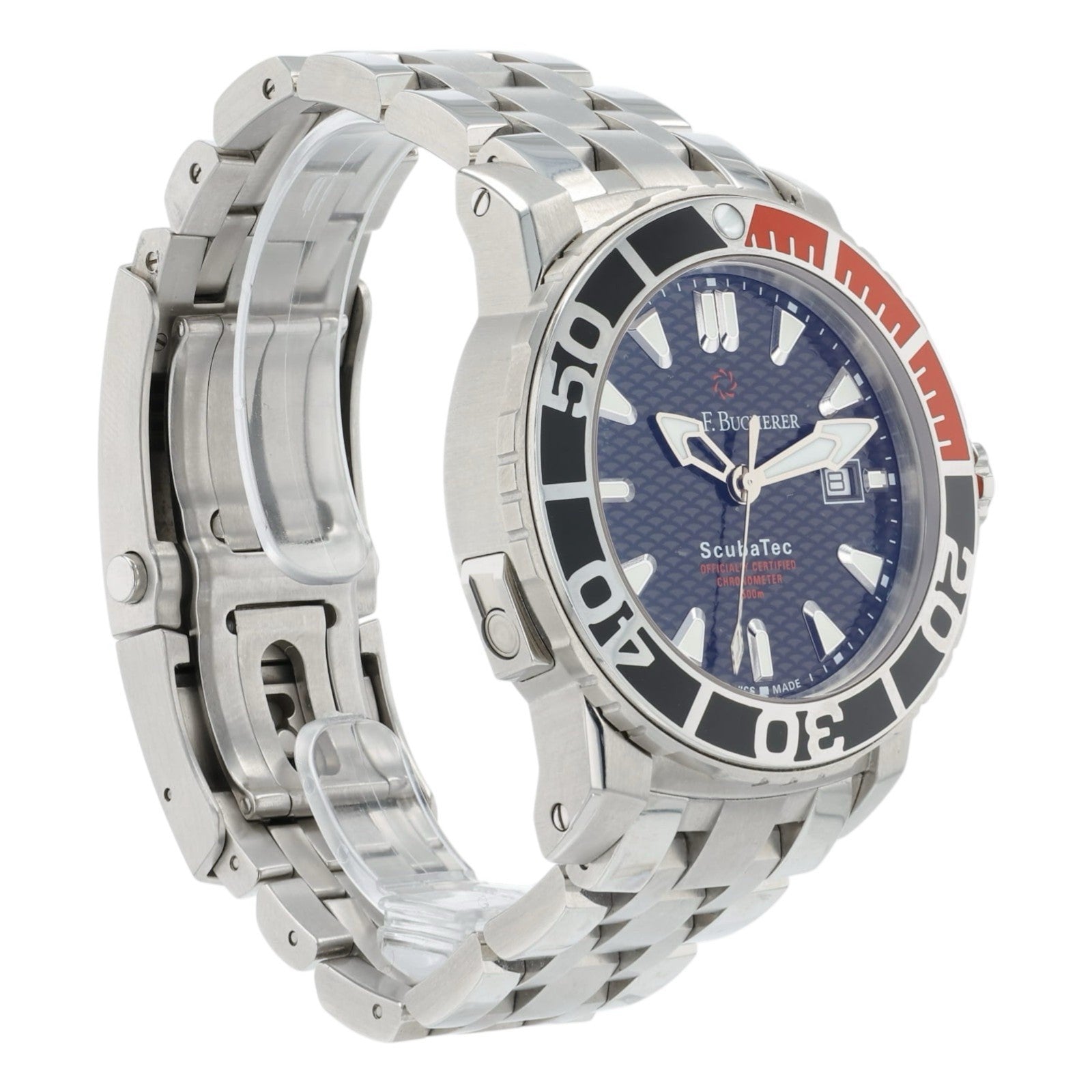 Carl F Bucherer Black Dial Stainless Steel 44mm Automatic Men’s Watch 10632.23