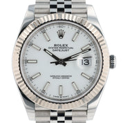 Rolex Datejust Stainless Steel White Dial 41mm Automatic Men’s Watch 126334