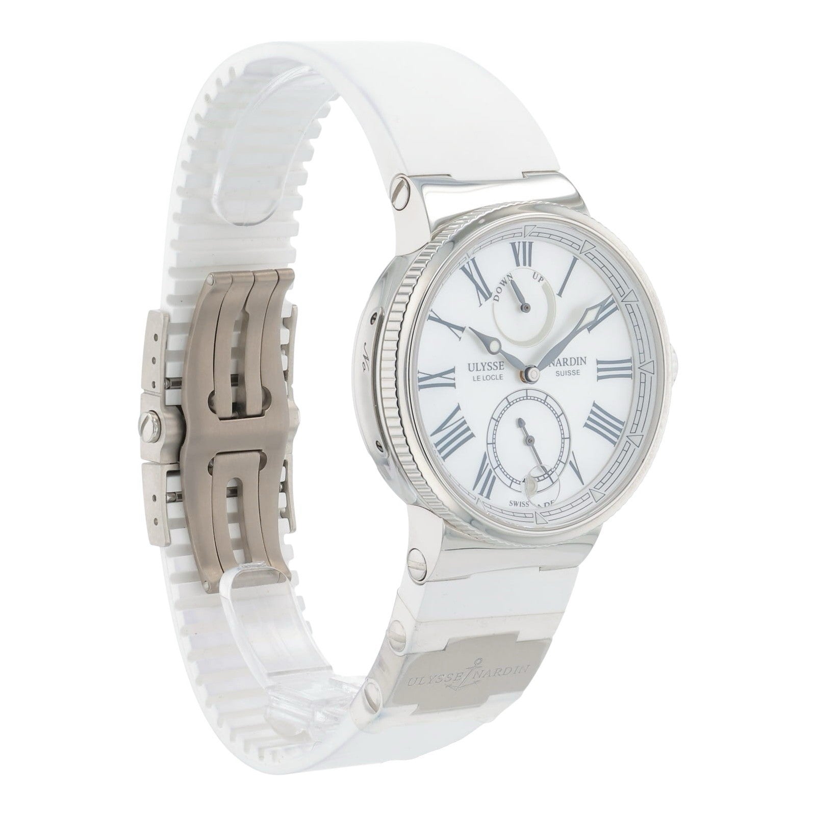 Ulysse Nardin Marine Steel Mother Of Pearl Dial 39mm Automatic Mens 1183-160