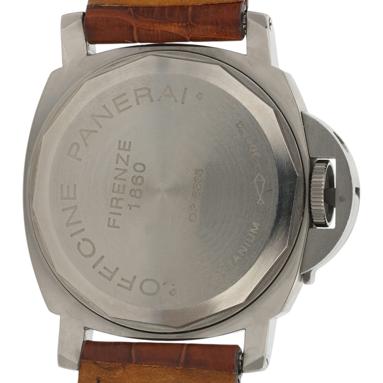 Panerai Luminor Marina Titanium Brown Dial 44mm Manual Wind Men's Watch