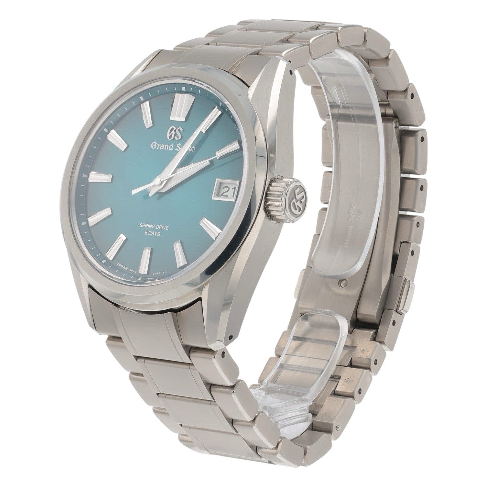 Grand Seiko Evolution 9 Titanium Blue Dial 39.5mm Automatic Men’s Watch SLGA025