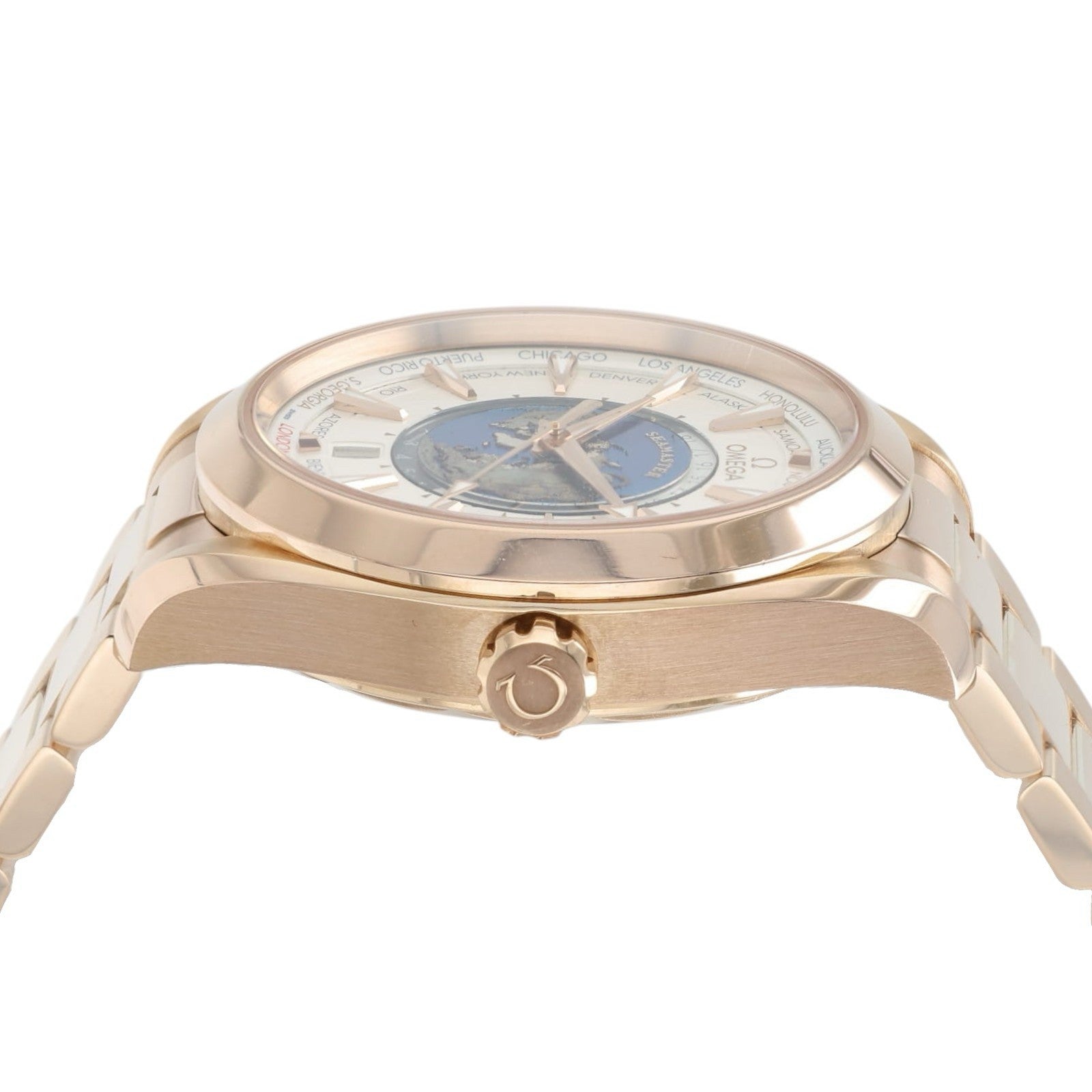Omega Seamaster Aqua Terra White Dial 18k Rose Gold 43mm 220.50.43.22.02.001