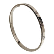 Cartier Love Bracelet Solid 18K White Gold Size 20cm Authentic W/ Box & Receipt