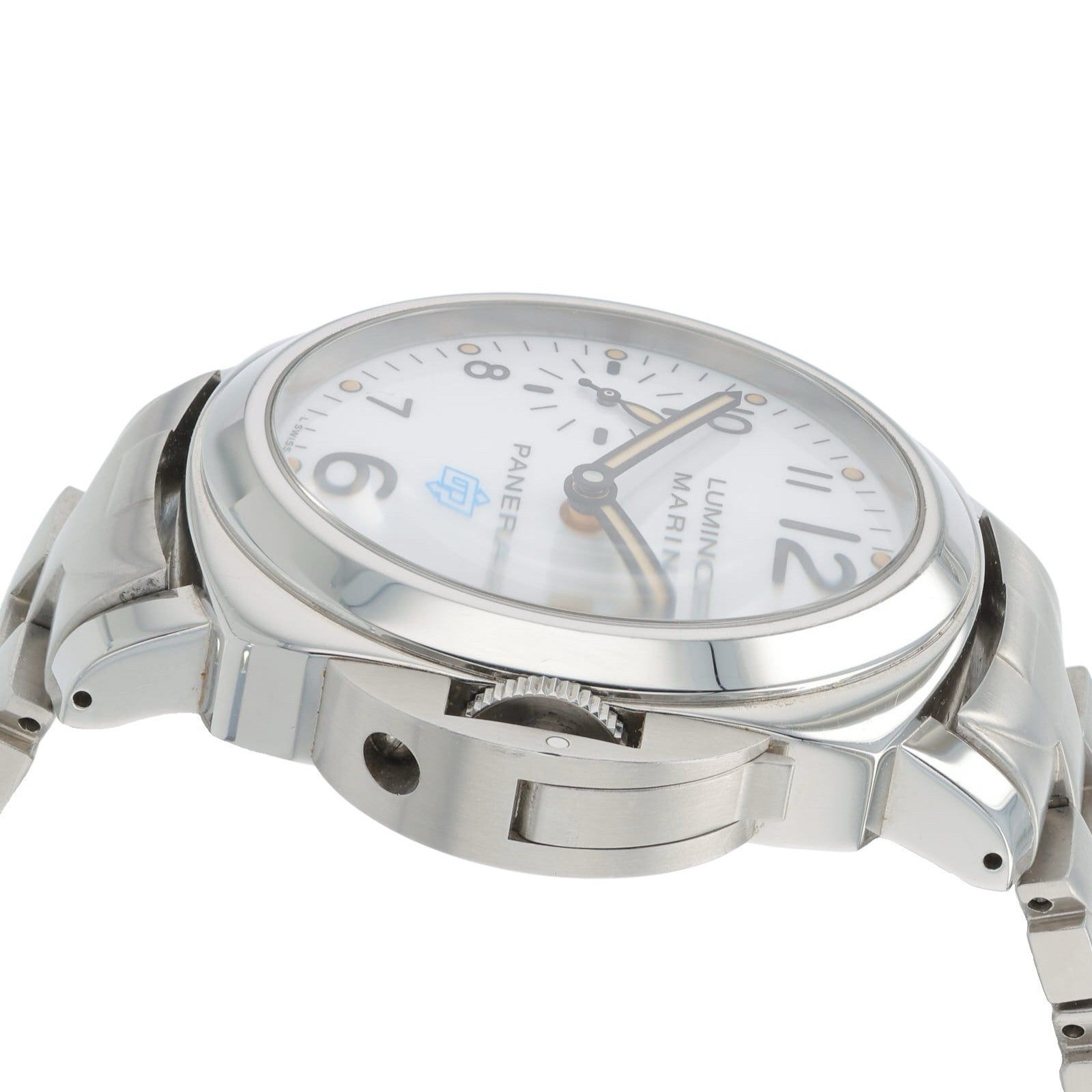 Panerai Luminor Marina Stainless Steel White Dial 44mm Manual Wind Mens PAM00778