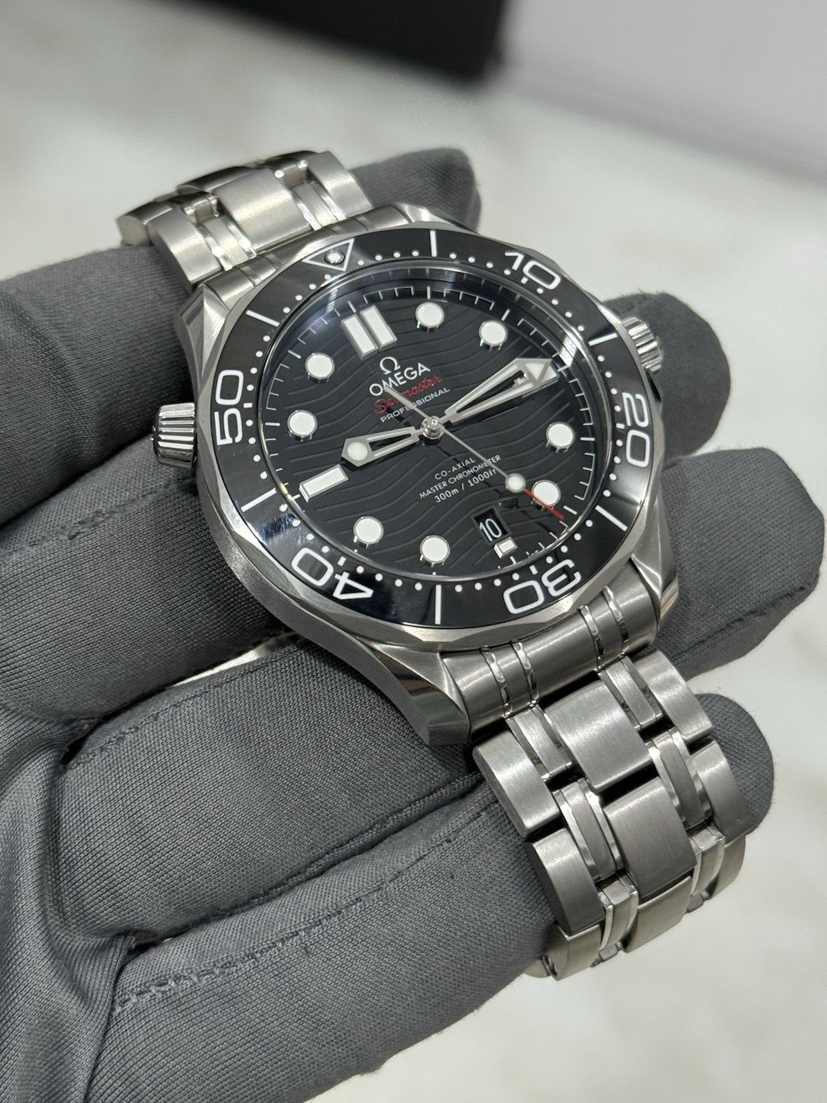 2024 Omega Seamaster 300m Diver Black Ceramic Watch 210.30.42.20.01.001