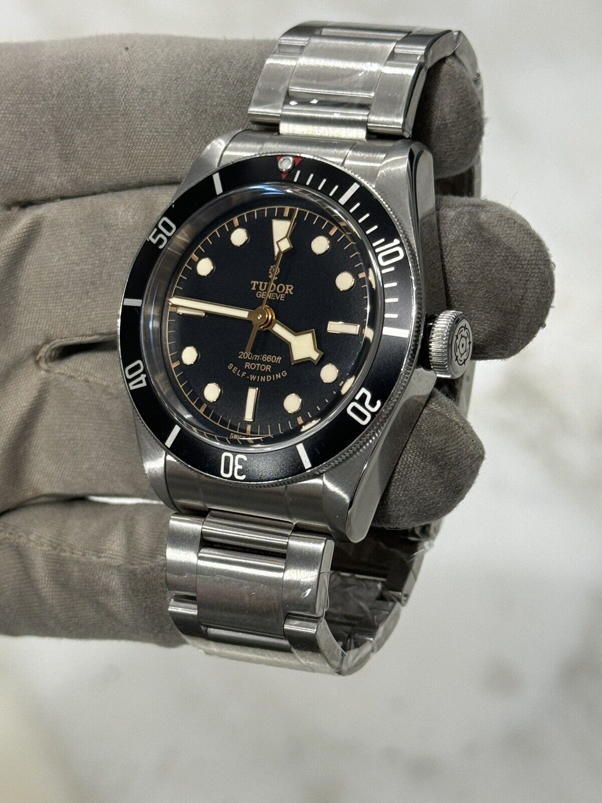 TUDOR Black Bay 79220N Stainless Steel Smiley Dial Automatic Watch