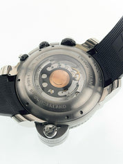 Michel Jordi Twins Titan Titanium Black Dial 48mm Auto Men’s Watch - Full Set