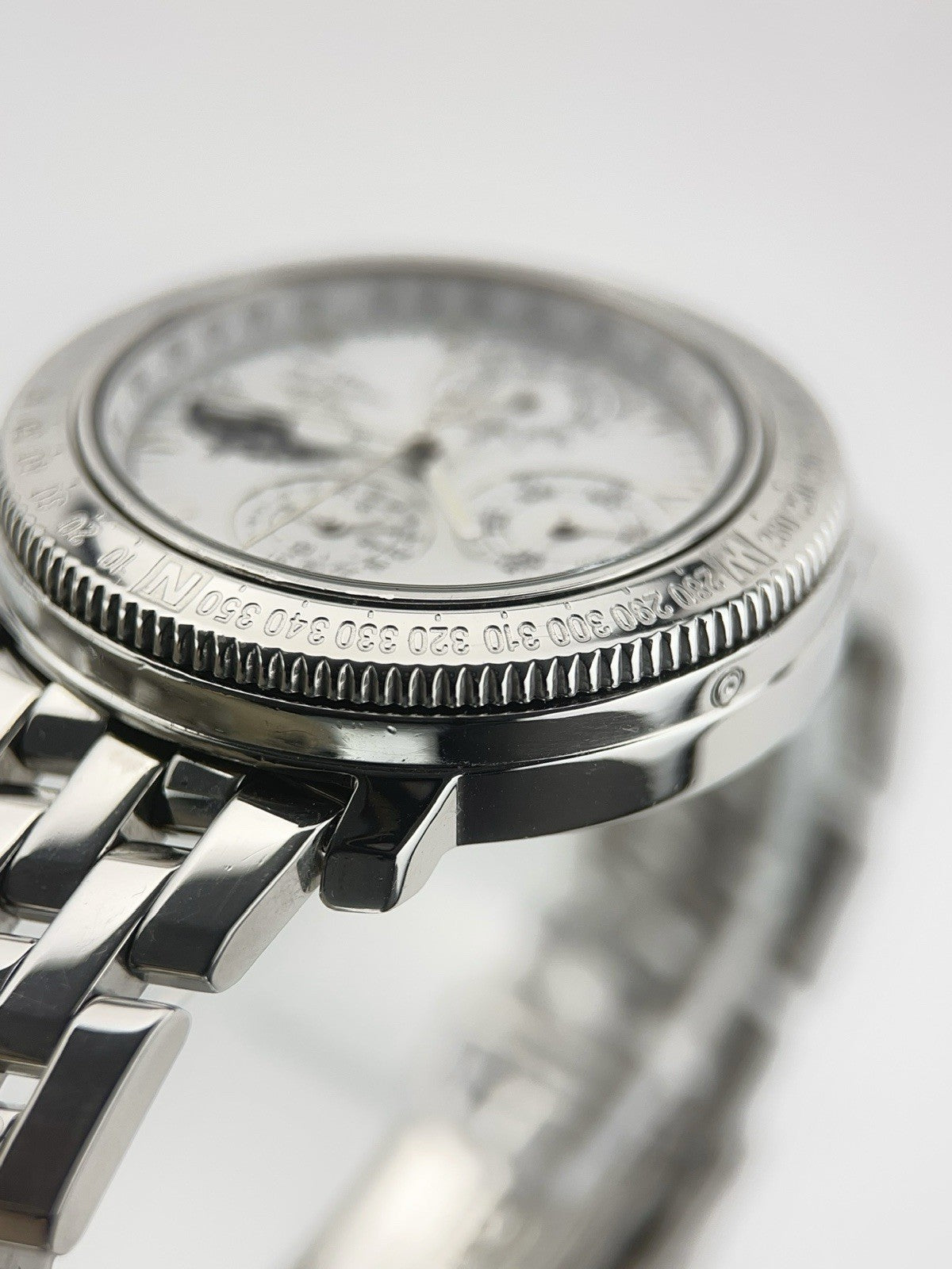 Breitling Astromat Special Ed Steel White Dial 40mm Automatic Mens Watch A19405