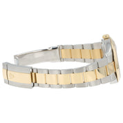 Rolex Datejust Champagne Motif Dial 18k Yellow Gold & Steel 41mm Mens 126303
