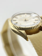 Rolex Oyster Perpetual Lady Date 18k Gold 26mm Automatic Women’s Watch 6517