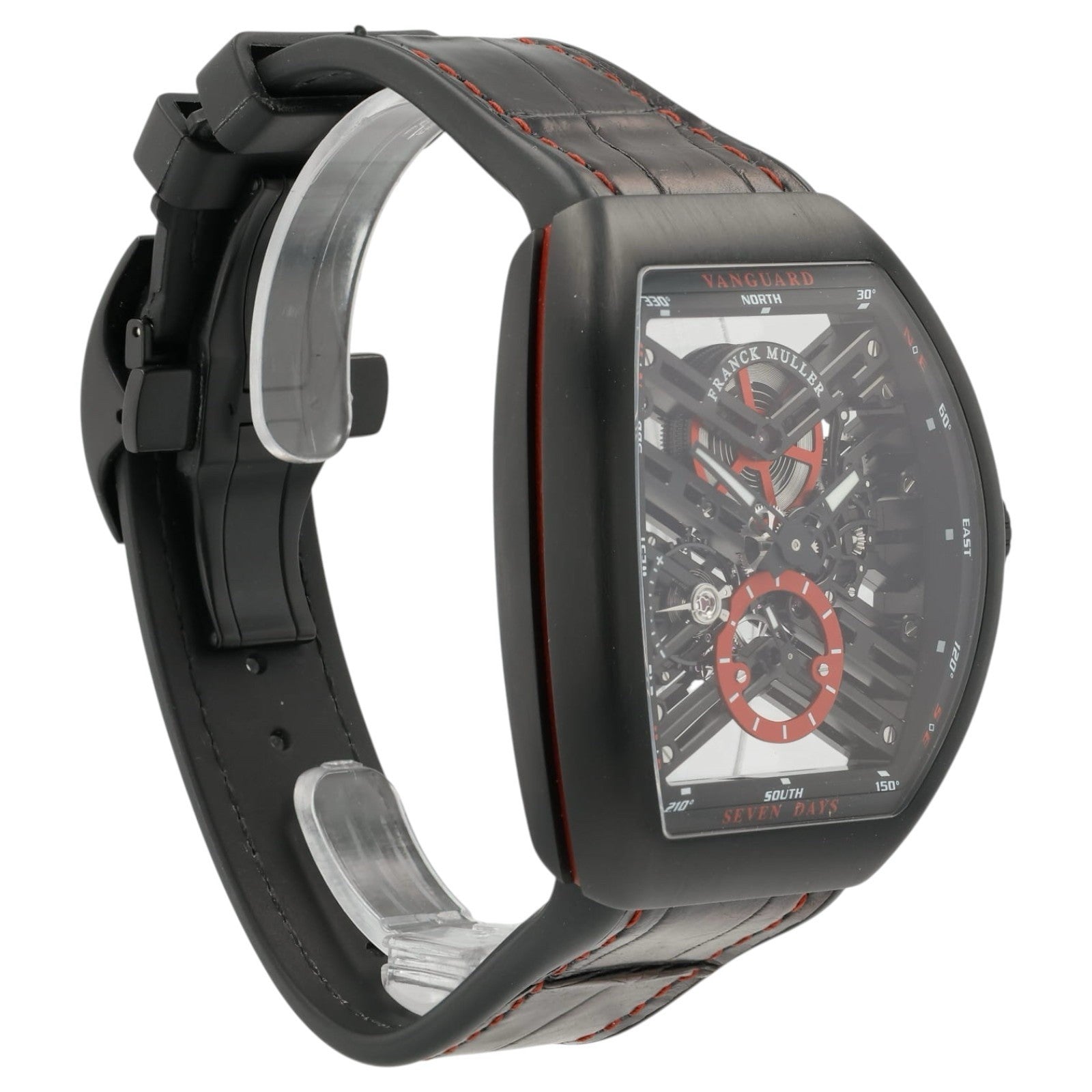 Franck Muller Vanguard Skeleton Dial Titanium 45mm Manual Wind V45 S6 SQT TT