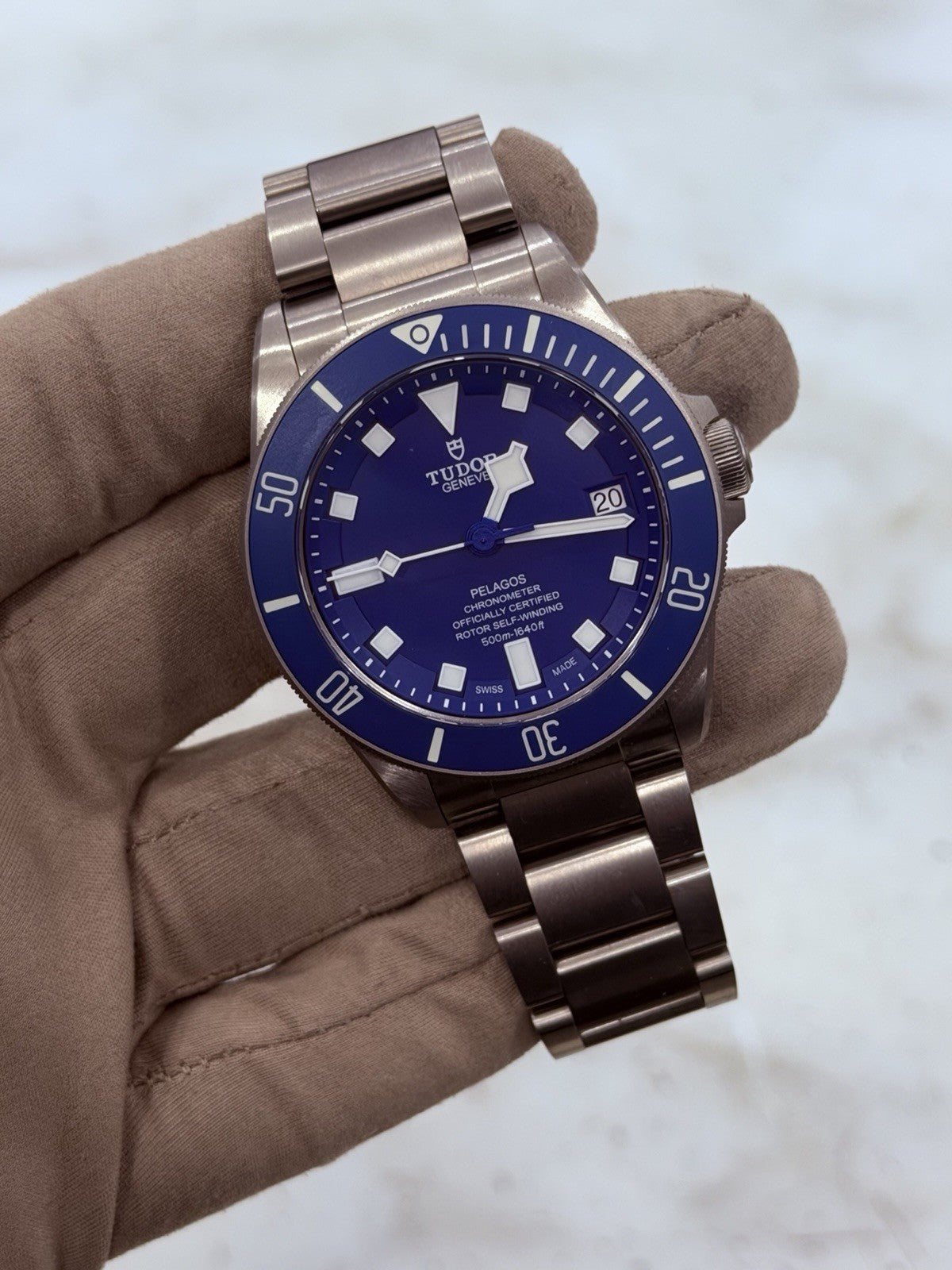 2023 Tudor Pelagos Date Blue Dial Titanium Men's Watch 25600TB - W/ Papers