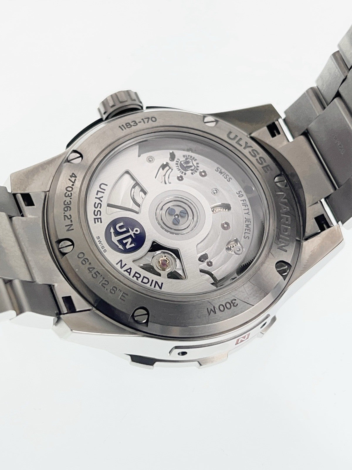 Ulysses Nardin Marine Titanium Power Reserve 44mm Automatic Men’s Watch 1183-170