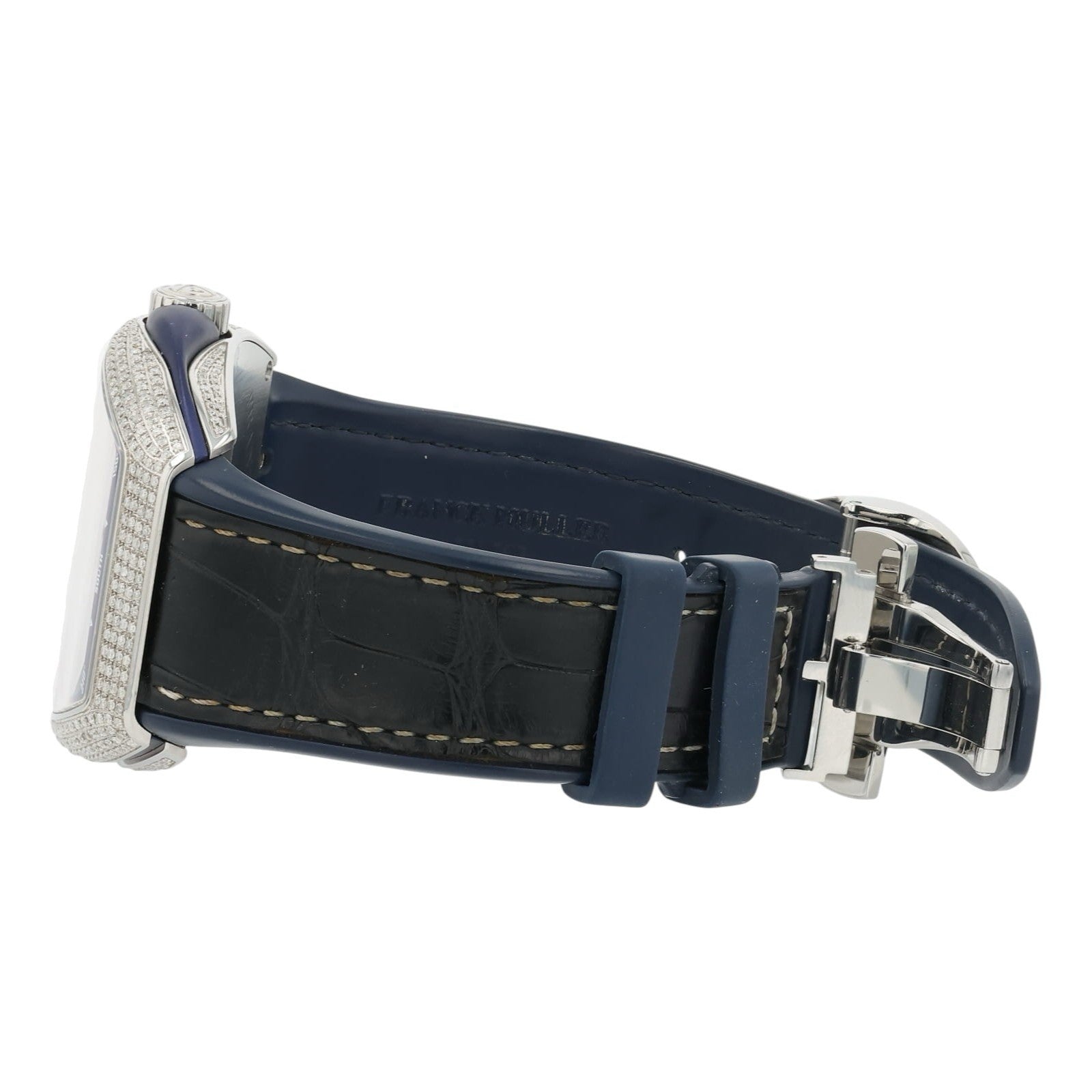 Franck Muller Vanguard Diamond Steel Blue Dial 45mm Auto Men's Watch V45 SC DT