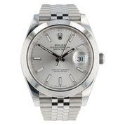 2025 Rolex Datejust Stainless Steel Silver Dial 41mm Automatic Mens Watch 126300