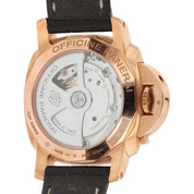 Panerai Luminor Marina 18k Rose Gold Brown Dial 42mm Automatic Mens PAM00393