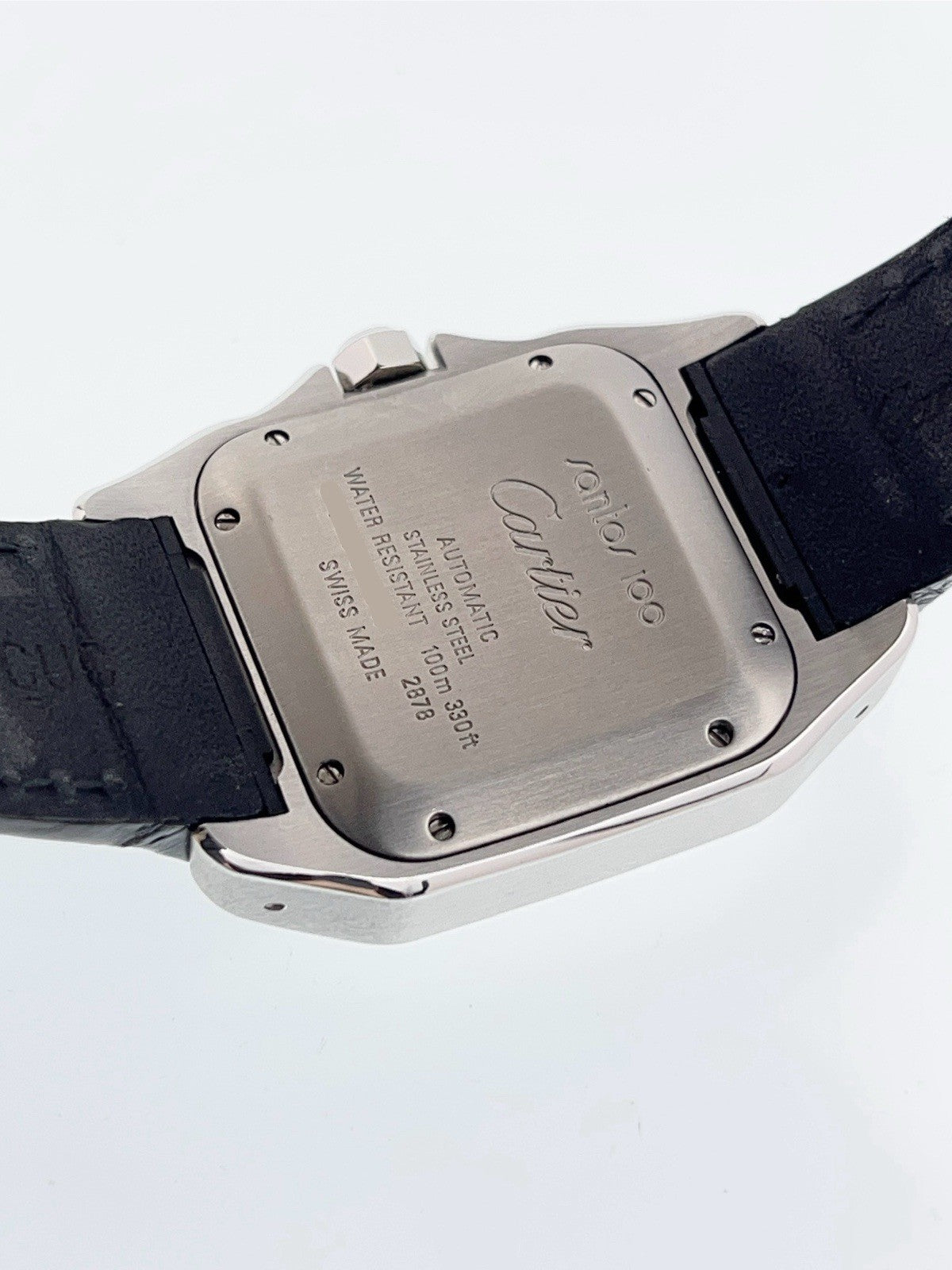 Cartier Santos Stainless Steel Silver Dial Midsize 33mm Automatic Men's Watch