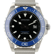 Longines Hydroconquest Black Dial Stainless Steel 42mm Automatic Mens L3.788.4
