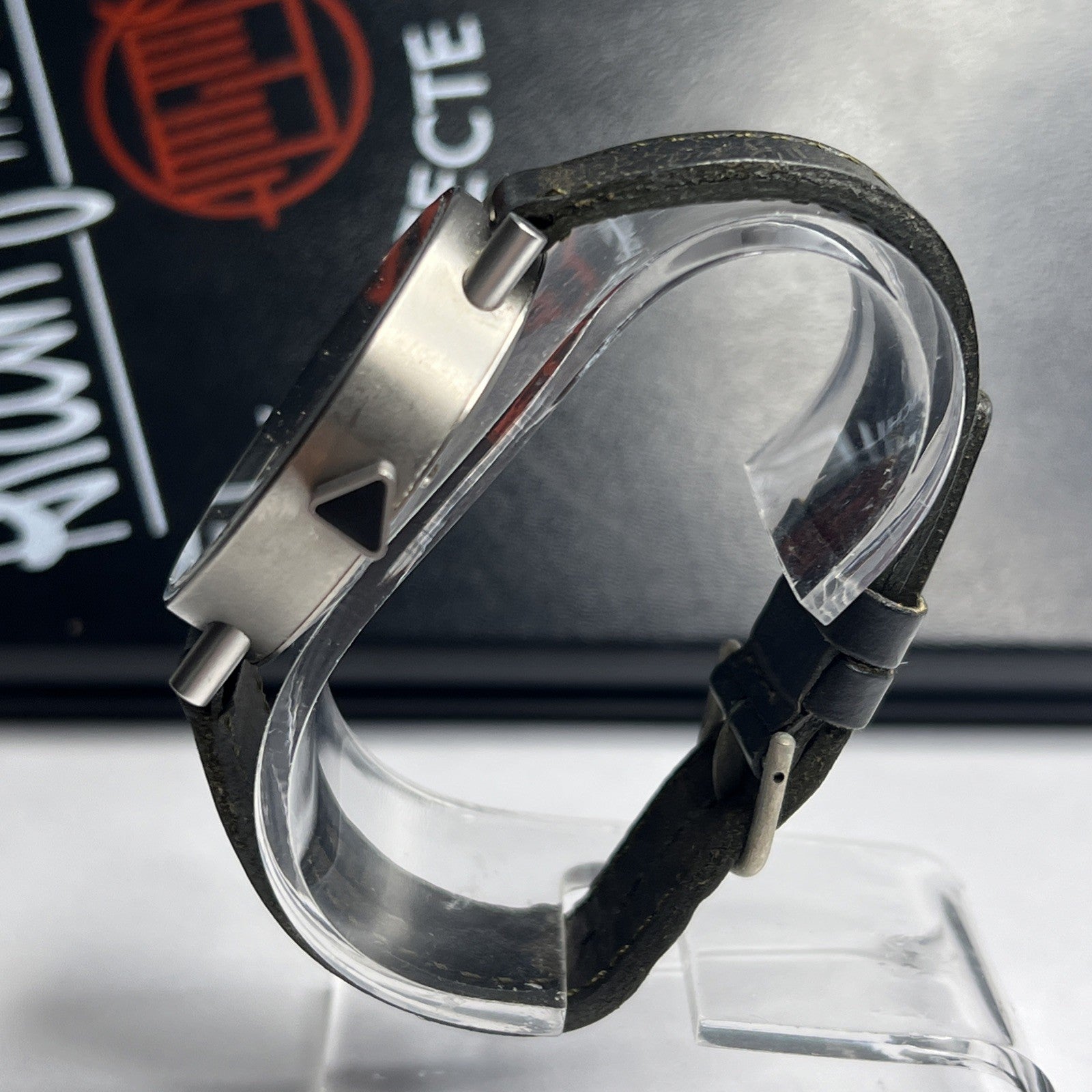 Alain Silberstien 39.5mm Titanium Automatic Date Watch Mother Pearl Dial w/ Box