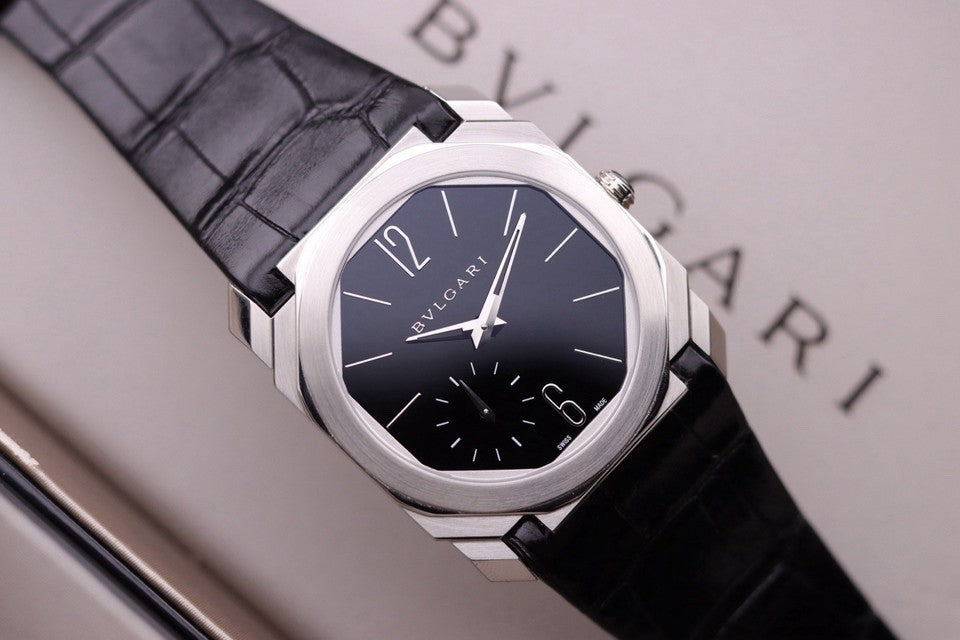 Bulgari Octo Finissimo Black Platinum Manual Wind 40mm Watch 102028 BGO40BPLXT