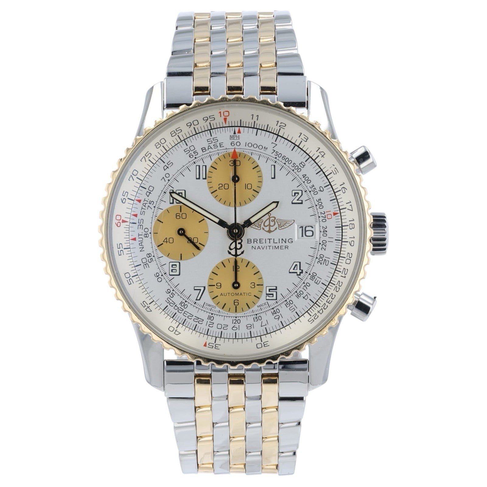 Breitling Navitimer Silver Dial Steel & Gold 41mm Automatic Men's Watch D13022