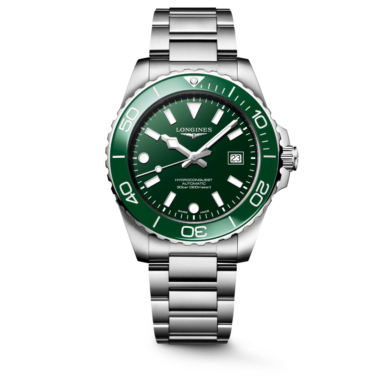 7/2026 Longines Hydroconquest "Hulk" 42mm Green Dial Auto Watch L3.788.4.06.6