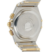 Omega Constellation Chronograph White Dial Gold & Steel 37mm Quartz Mens 1242.30