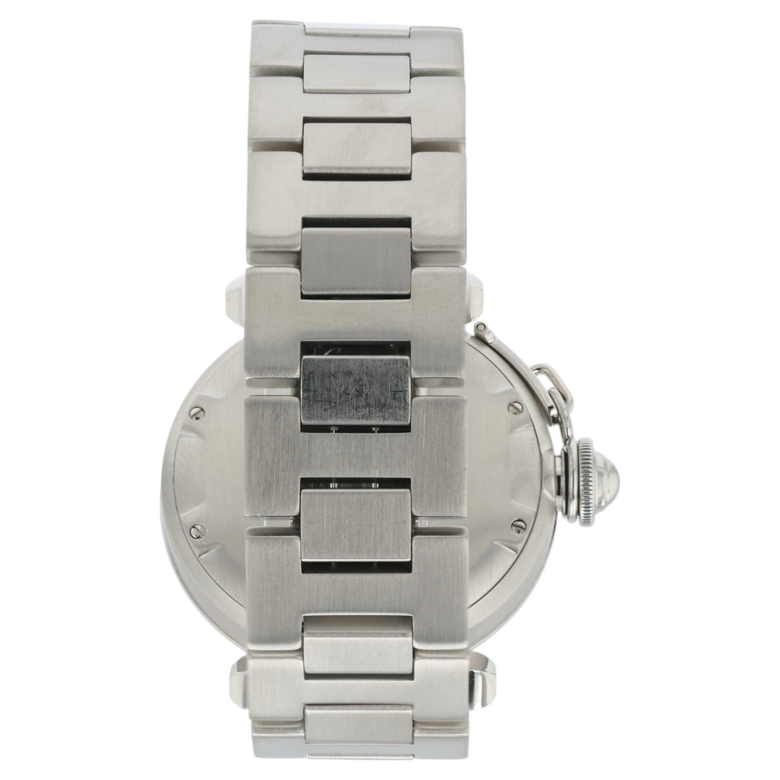 Cartier Pasha Gray Dial Stainless Steel 35mm Automatic Movement Mens Watch 2324