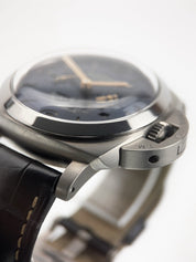Panerai Luminor Equation Titanium Blue Dial 47mm Wind Up Men's Watch PAM00670