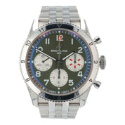 Breitling AVI Chronograph Green Dial Stainless 42mm Automatic Men’s A23380