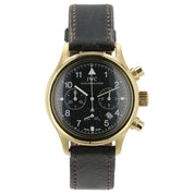 IWC Fliegeruhr Black Dial 18k Yellow Gold 36mm Quartz Men’s Watch IW3740