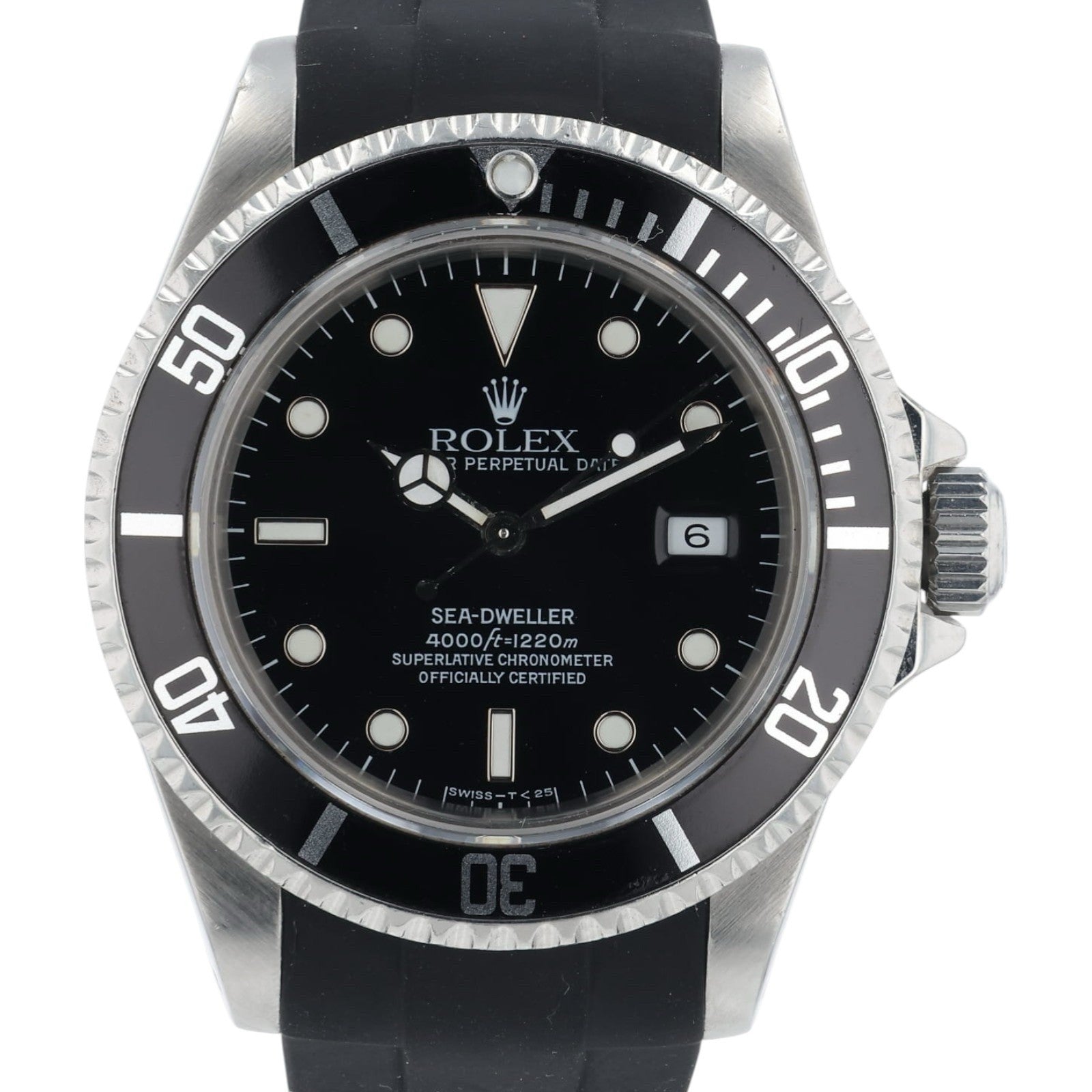 Rolex Sea-Dweller Black Dial Stainless Steel 40mm Automatic Men’s Watch 16600