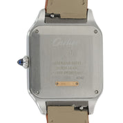 Cartier Santos Dumont Large Silver Dial Steel & 18k Rose Gold 31mm WA2A0011