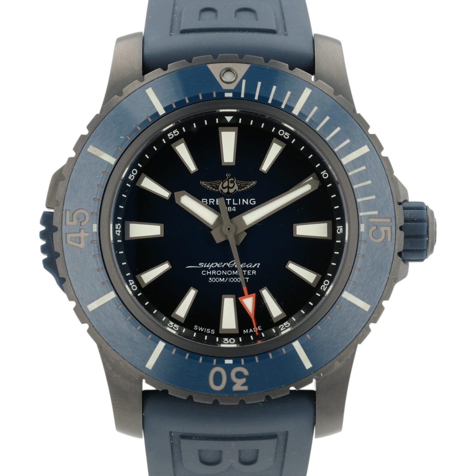 Breitling SuperOcean 48 Blue Dial Titanium 48mm Automatic Mens Watch V17369