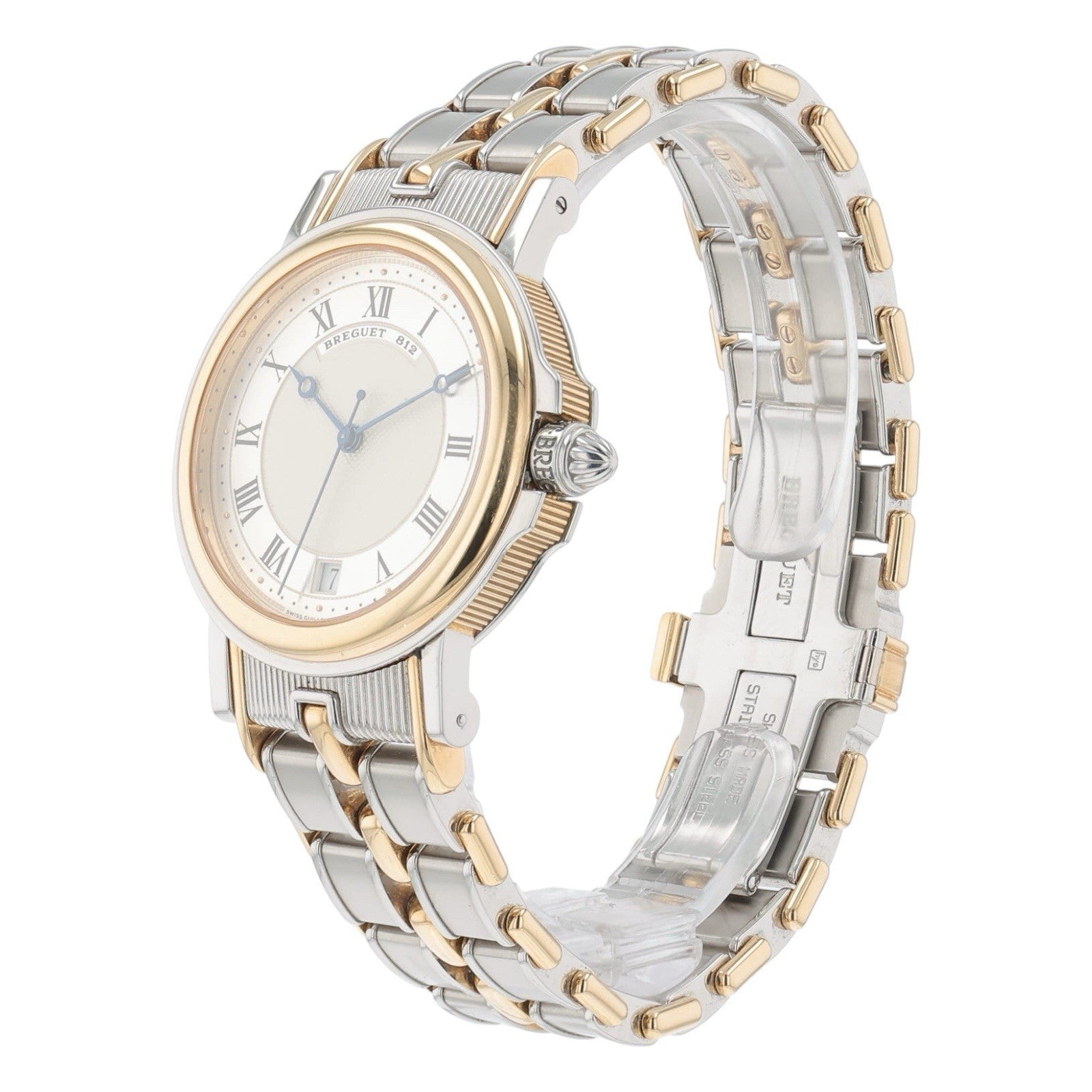 Breguet Marine Silver Dial Steel and Yellow Gold 35mm Automatic 3400 SA/12/X90