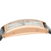Cartier Tank Americaine Silver Roman Dial 18k Rose Gold Auto Watch WGTA0134