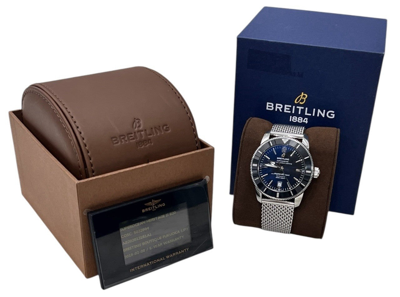 Breitling Superocean Ceramic Black Dial 46mm Automatic Men's Watch AB2020