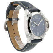Panerai Luminor Blue Dial Stainless Steel 44mm Manual Wind Mens Watch PAM1085